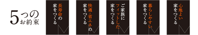 5つのお約束